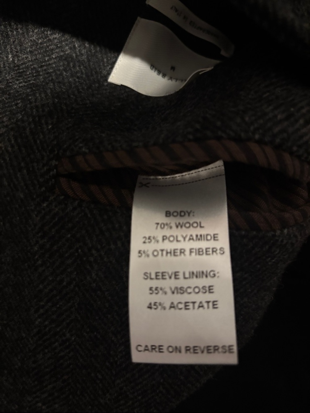 Billy Reid Charcoal Grey Men's Wool Car Coat/Overcoat - Picture 5 of 5